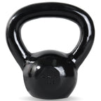 Cap Barbell Black Enamel Coated Cast Iron Kettlebell, 10 Lb