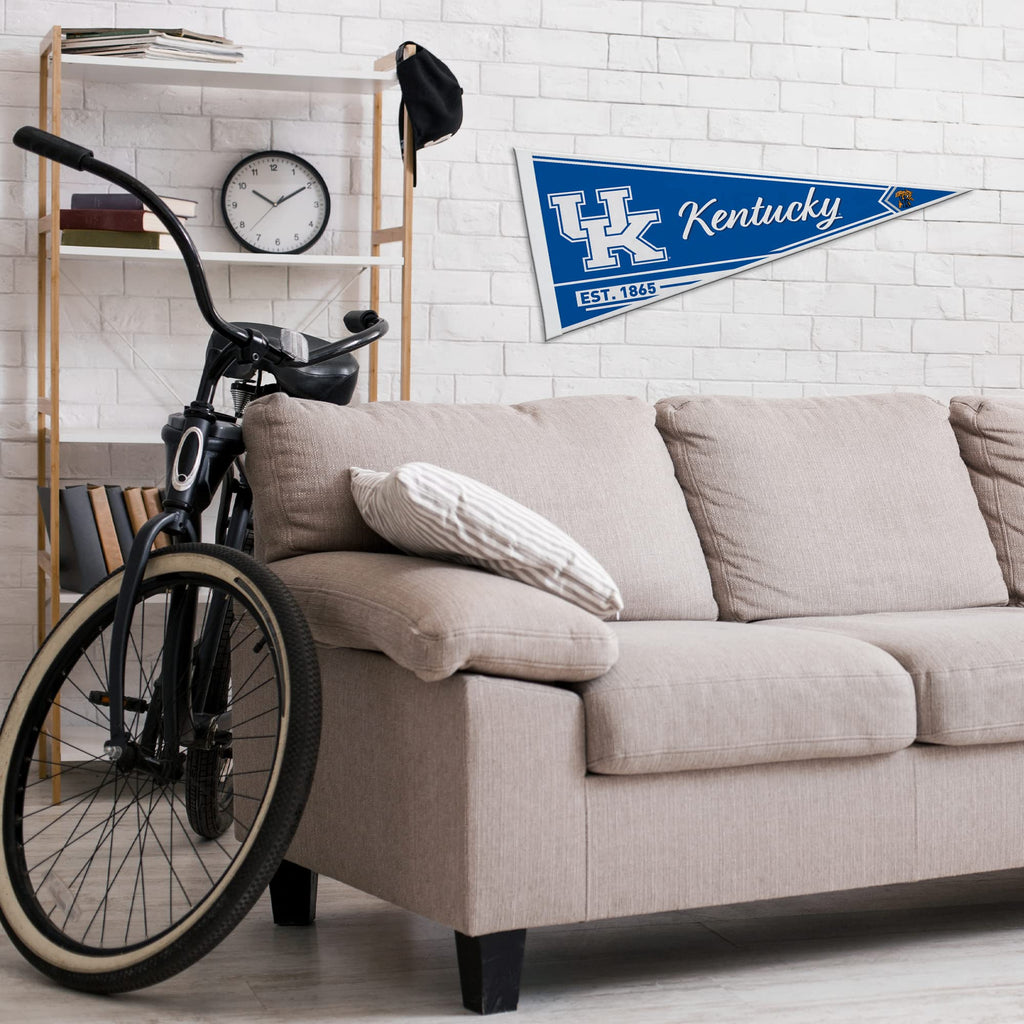 Rico Industries Ncaa Kentucky Wildcats Classic 12'' X 30'' Felt Wall D  Cor Pennant - Great For Home/Bed Room/Man Cave D  Cor