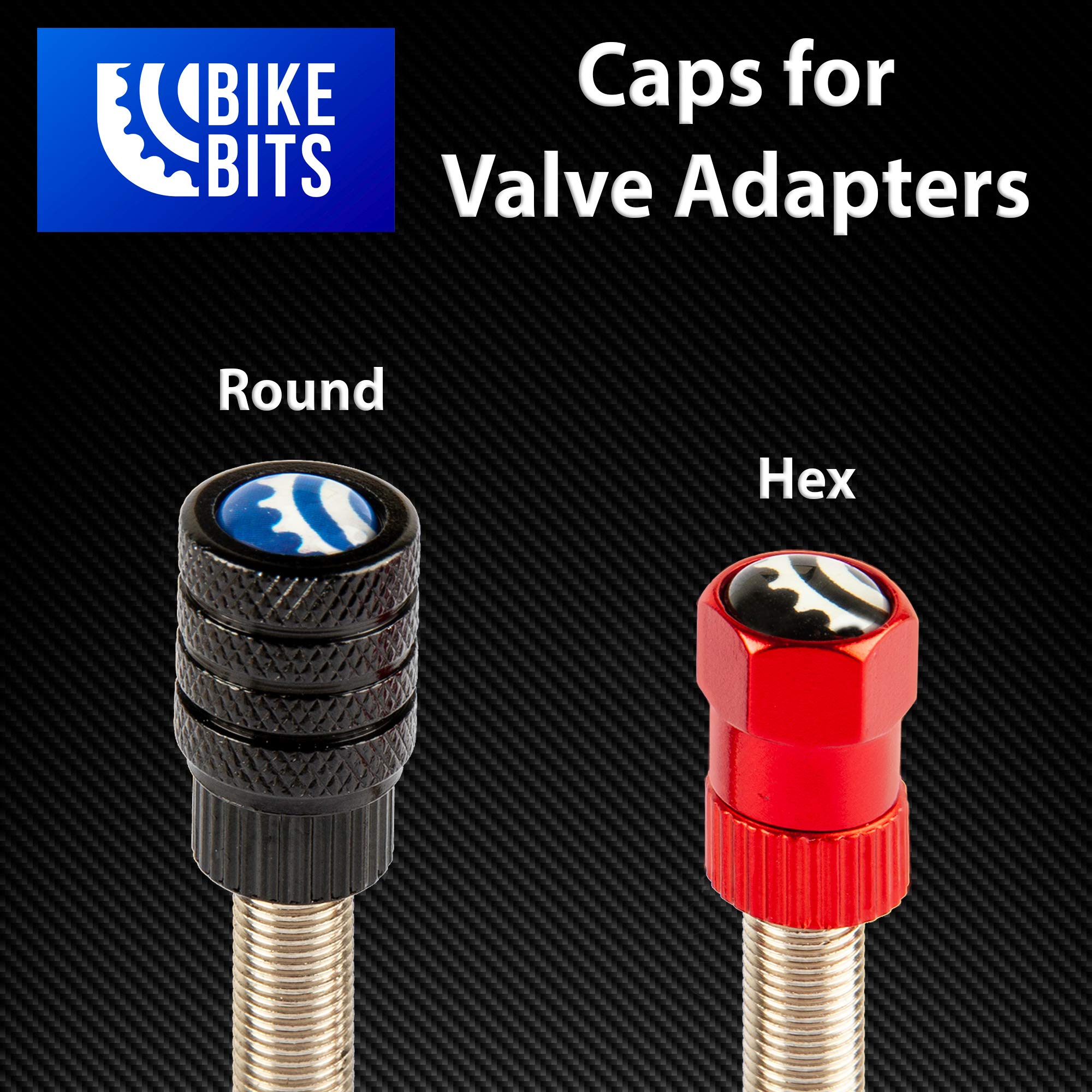 Bike Bits Presta Valve Adapter - Convert Presta To Schrader - French/Uk To Us - Inflate Tire Using Standard Pump Or Air Compress