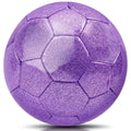 Size 4 Soccer Ball Glitter Pink - Kids Aged 4-6 6-8 8-12 Outdoors Sports Training Ball Recreation Playing Ball Teens Girls Child