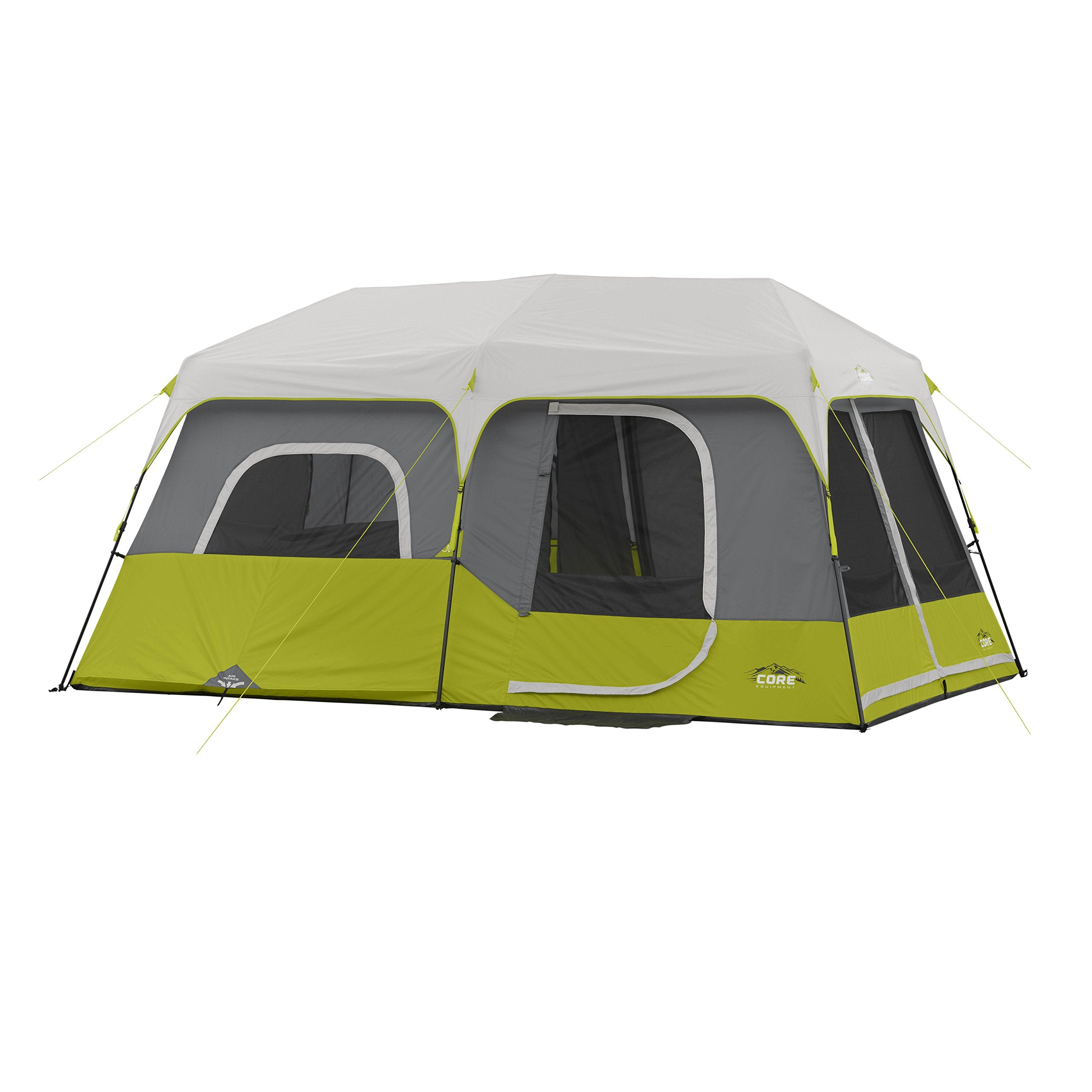 CORE Instant Cabin Tent | Multi Room Tent for Family with Storage Pockets for Camping Accessories | Portable Large Pop Up Tent f