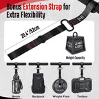 FitBeast Forearm Strengthener & Exerciser, Wrist Roller with Thicker Handle, Trainer with Adjustable Strap - Ideal for Grip Stre