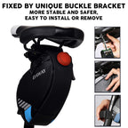 Daway Bike Repair Kit With Taillight - A36 Waterproof Bicycle Saddle Bag, 16 In 1 Multi Tool, Glueless Tire Tube Patches, Tire L