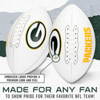 Franklin Sports Nfl Green Bay Packers Autograph Football - Official Size White Panel Souvenir Football For Autographs + Signatur