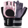 Atercel Fingerless Padded Palm Gloves Breathable With Wrist Support For Water Ski, Canoeing, Sailing, Jet Skiing, And Rowing For