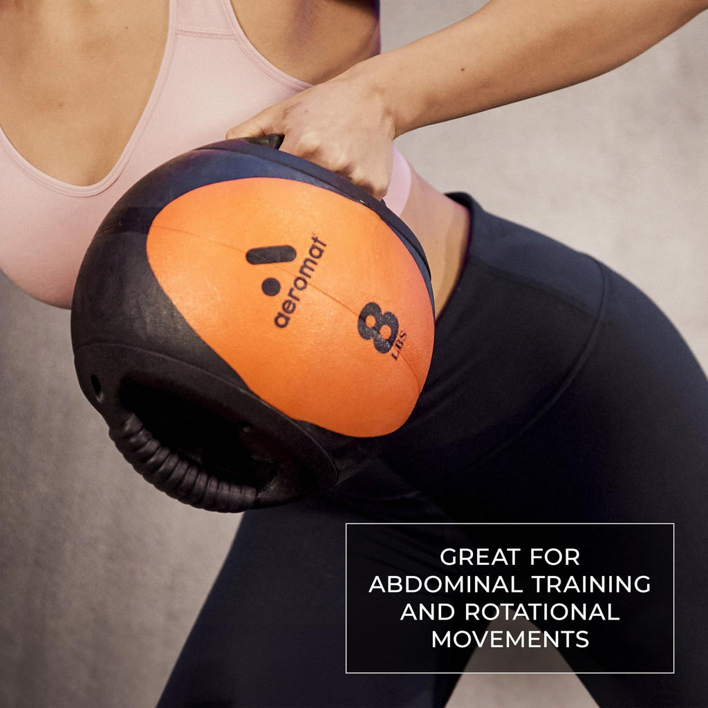 Aeromat Dual Grip Power Medicine Ball, 9Cm/16-Pound, Black/Green