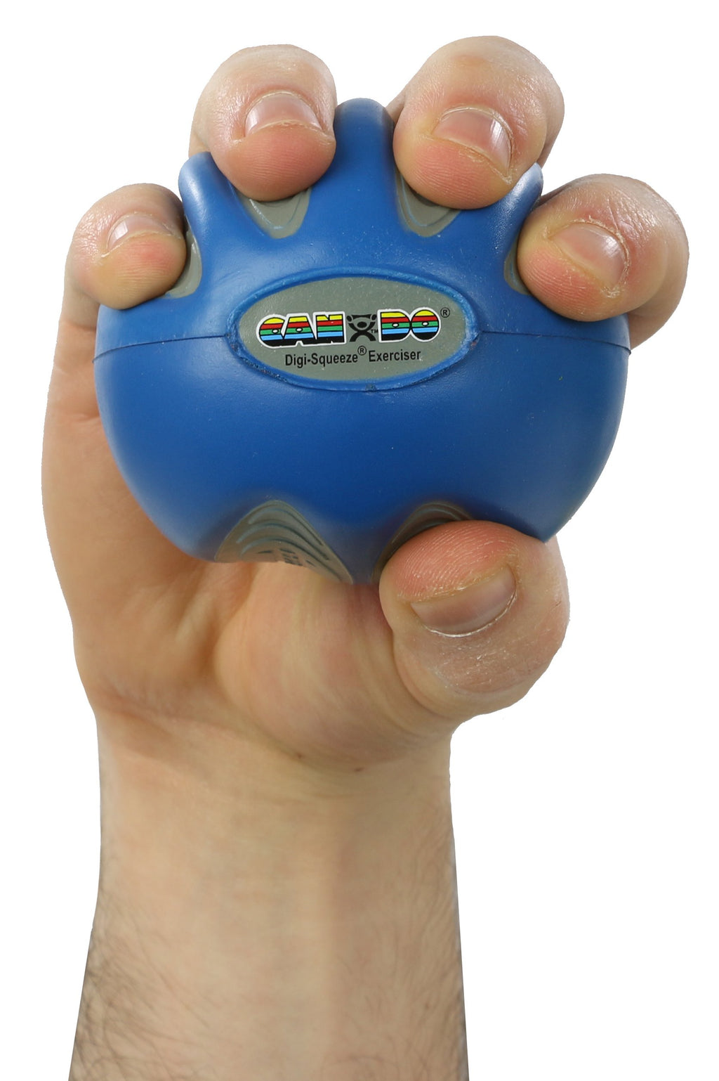 Fei 10-1983 Fabrication Cando Digi-Squeeze Hand/Finger Exerciser, Heavy, Blue, Medium