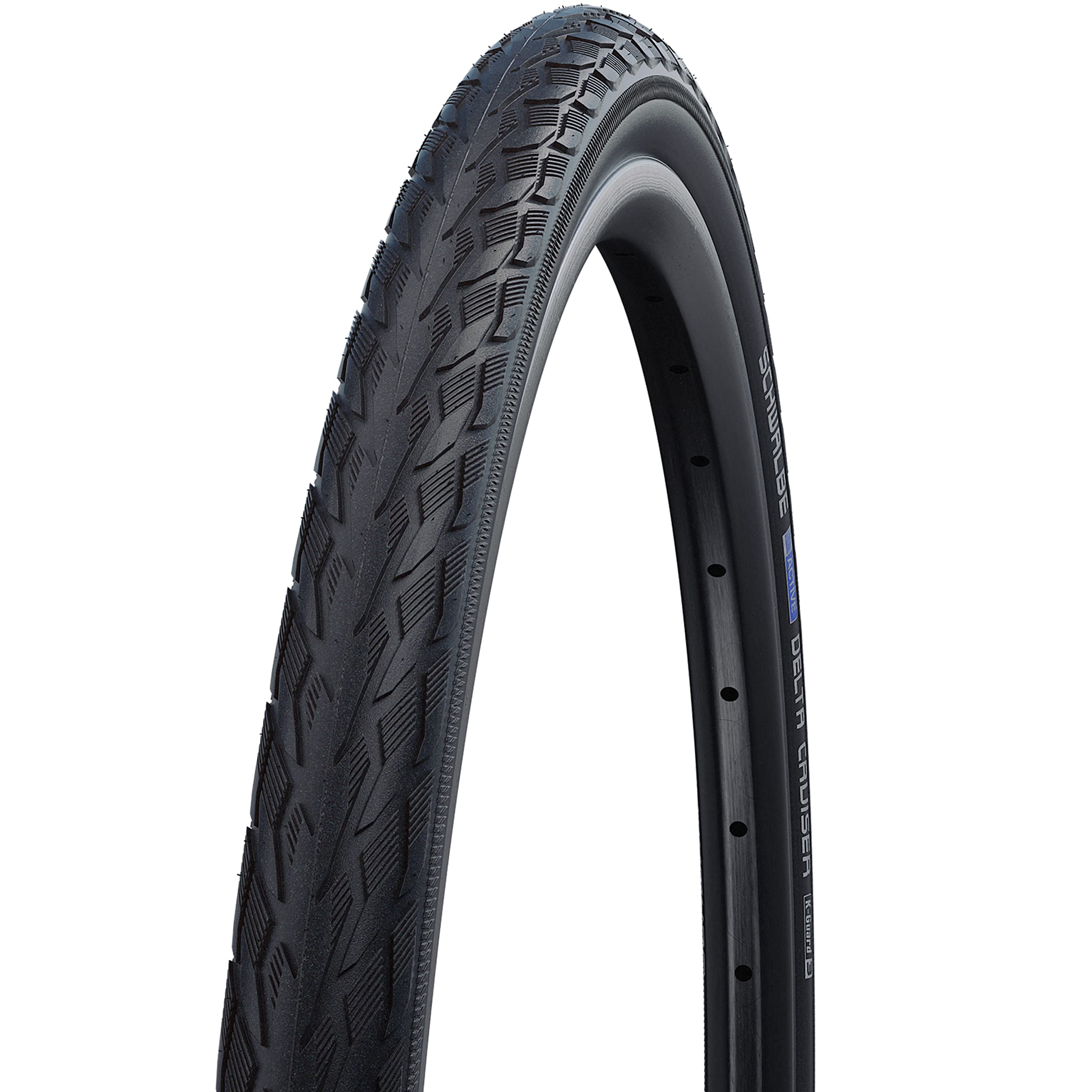 Schwalbe Delta Cruiser Plus HS 431 Bicycle Tire - Wire Bead (Black-Reflex - 28 x 1.50)