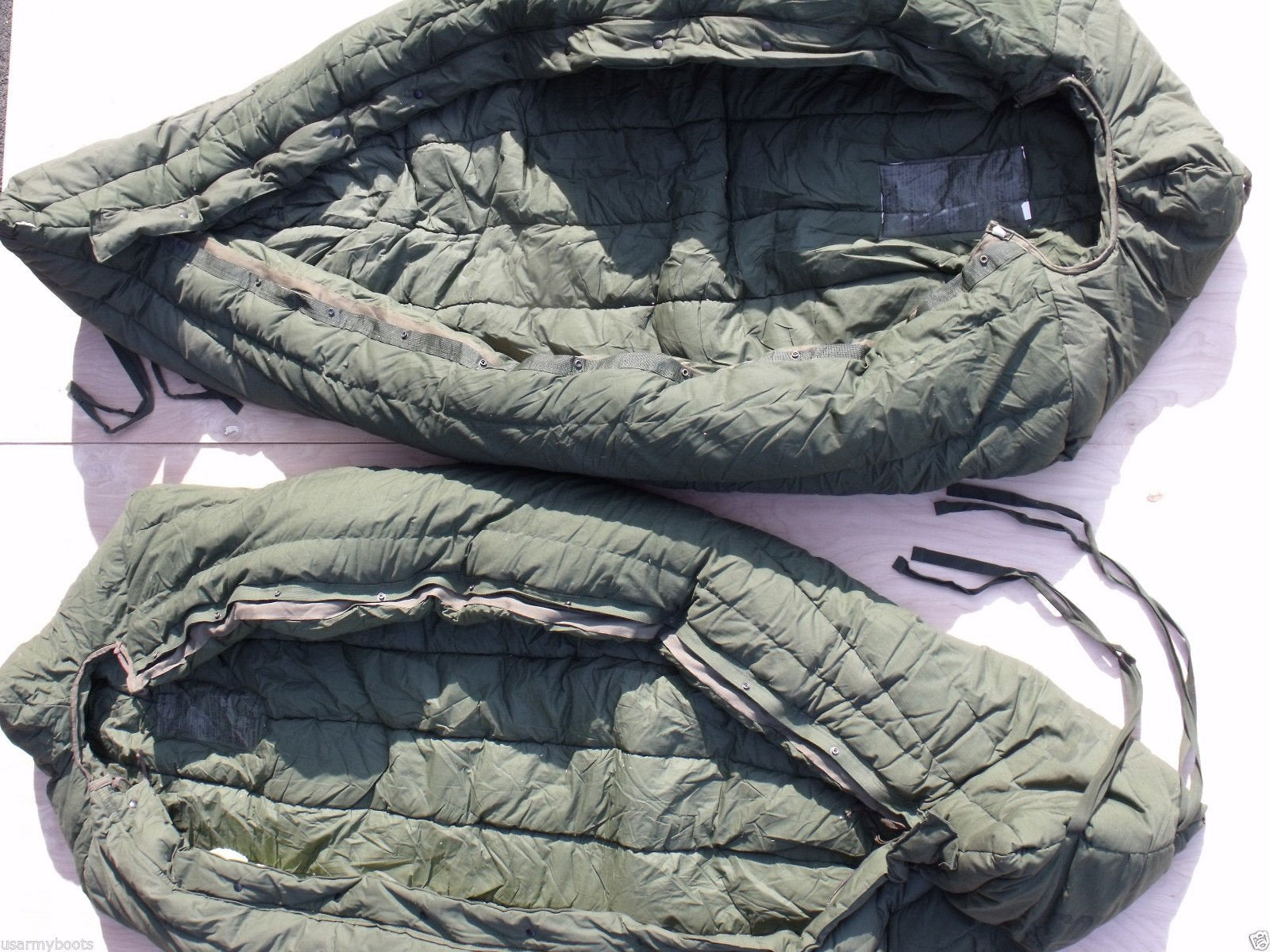 Tennier Gilette Very Warm Thick Old School Military Us Army Subzero Extreme Cold Weather Ecw Down Od Green Sleeping Bag By Us Go