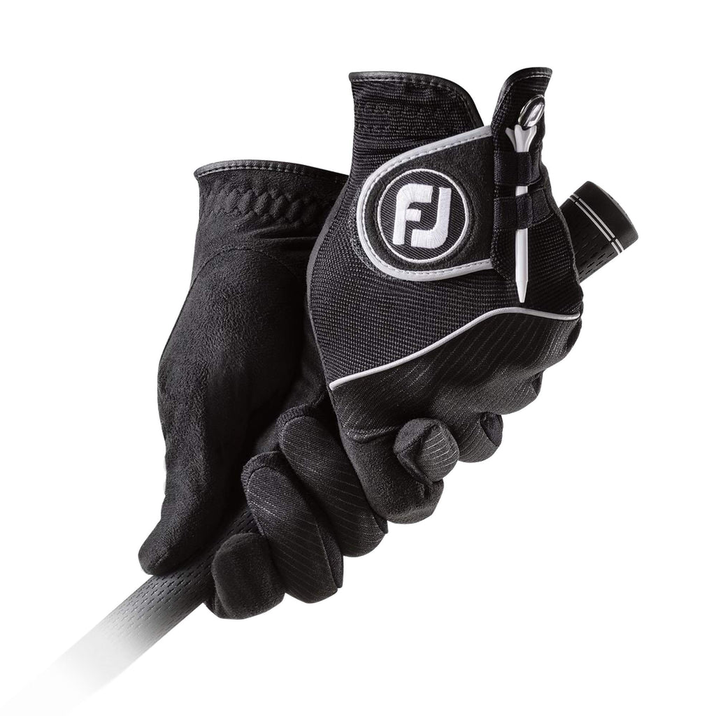 Footjoy Men'S Raingrip Pair Golf Glove Black Cadet X-Large, Pair