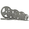 Fitvids 2 Inch Olympic Barbell Weight Plates Set, 120 LB(2.5-25 LB) Barbell Weight Set for Home Gym Strength Training, Triple-ha