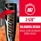 Franklin Sports Teeball Bat - Barracuda Metal Teeball Bat (-11) - Usa Baseball Approved - 2 5/8'' Barrel - 24 In./13 Oz.