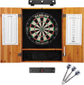 Viper Dead On Sisal Dartboard, Metropolitan Oak Cabinet, Shadow Buster Dartboard Lights & Laser Throw Line Marker