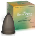 Hempress Hygienics Menstrual Cup for Women, Soft, Comfortable, Flexible & Reusable Period Cups, Medical Grade Silicone, Leakproo