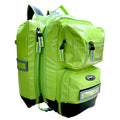 Kemp USA Ultimate EMS Backpack Neon Green Emergency Response Medical Bag Fluid Resistant Tarpaulin EMT Storage Fits BLS ALS Equi