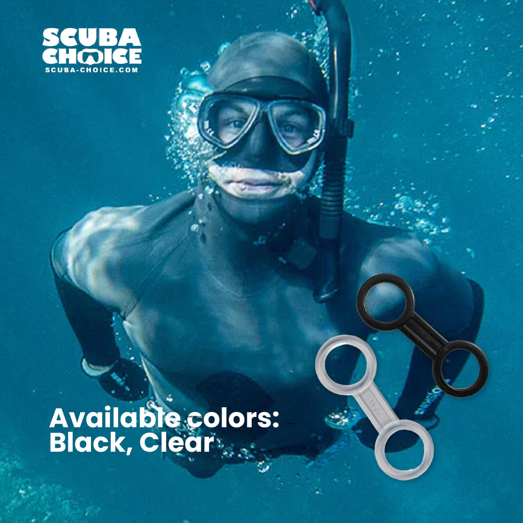 Scuba Choice Scuba Diving Snorkeling Silicone Snorkel Keeper, Black