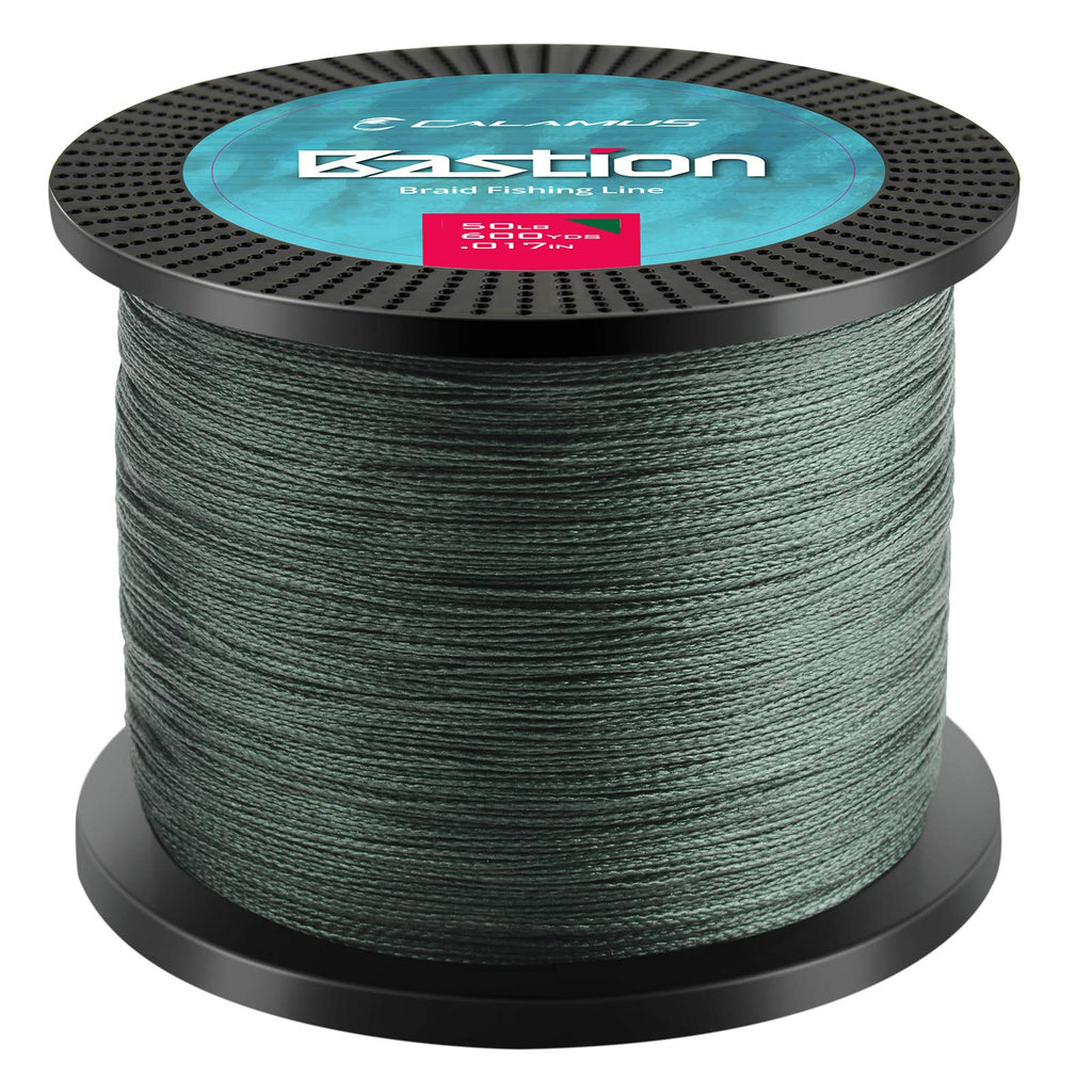 Calamus Bastion Braided Fishing Line, Moss Green, 150 Yds, 8 Lb (4 Strands)
