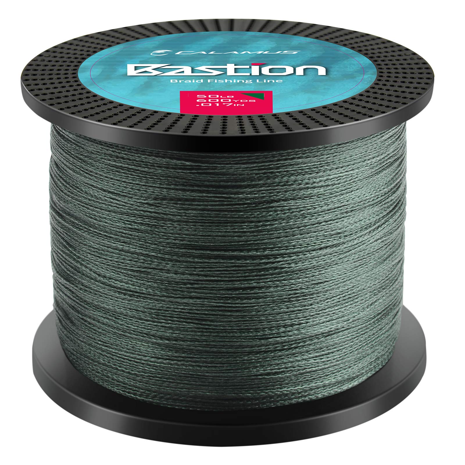 Calamus Bastion Braided Fishing Line, Moss Green, 150 Yds, 8 Lb (4 Strands)