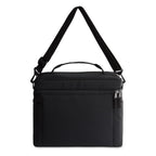 PackIt Freezable Newport Cooler, Black, Collapsible, Reusable, Built with ECOFREEZE Technology, Wide Top Opening, Double Zip Clo