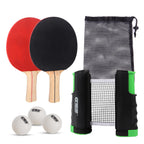 Gse Ping Pong Paddle Set, Portable Table Tennis Set With Retractable Ping Pong Net & Post, 2 Paddles & 3 Ping Pong Balls, Anywhe
