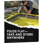 SKLZ Fielding Trainer - Baseball & Softball Pitch-Back Rebound Net - Ground, Line Drive & Fly Ball Return Settings - 4 x 4.5-Foo