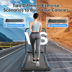 Modida 3-In-1 Foldable Treadmill For Home, Portable Walking Pad & Running Machine With Remote Control & Led Display, Compact Ele