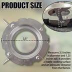 Pot Support For Camping Stoves - 3.5'' X 3.5'' X 1.25'' Stainless Steel Pot Support Attaches To Camping Stove Burners - Can Acco