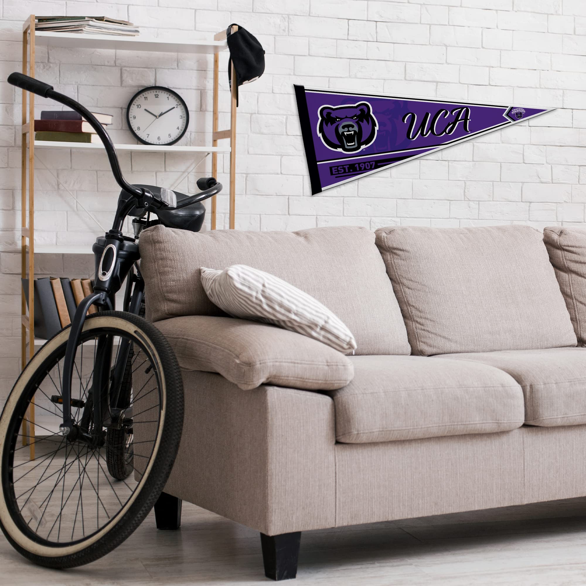 Rico Industries Ncaa Central Arkansas Bears Classic 12'' X 30'' Felt Wall D  Cor Pennant - Great For Home/Bed Room/Man Cave D  C
