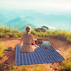 Wind Tour Family Outdoor Waterproof Durable Picnic Blankets With Carry Strap,Foldable 50   70.9 Inch Sandproof Beach Mat For Kid