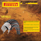Pirelli Scorpion Trail M Mountain Bike Tire - 29 X 2.4, Tubeless Ready Clincher, Folding, Yellow, Prowall Mtb Casing