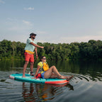 Pelican LoungeBoard Inflatable SUP - Recreational Stand Up Paddle Board - Yoga and Adventure Ready - Bag & Paddle Included - 9ft