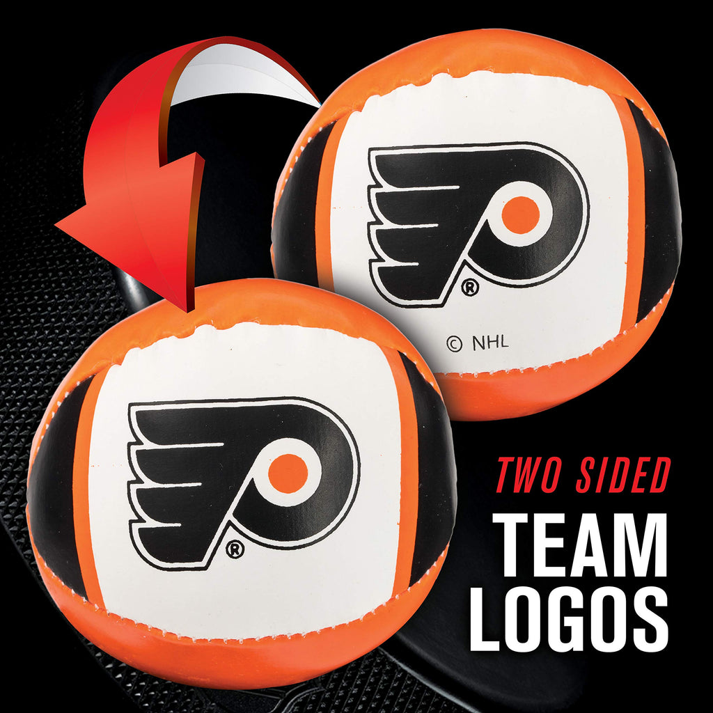 Franklin Sports Philadelphia Flyers Nhl Mini Soft Hockey Stick Set - Nhl Team Soft Foam Mini Hockey Stick And Ball Set - Great T