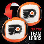 Franklin Sports Philadelphia Flyers Nhl Mini Soft Hockey Stick Set - Nhl Team Soft Foam Mini Hockey Stick And Ball Set - Great T