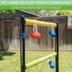Gosports Pro Grade Ladder Toss Indoor/Outdoor Game Set With 6 Soft Rubber Bolo Balls, Travel Carrying Case
