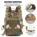 kookoomia Military Tactical Backpack 50L Large Day Backpack for Men Molle Army 3 Days Assault Pack Bug Out Bag Water Resistant a