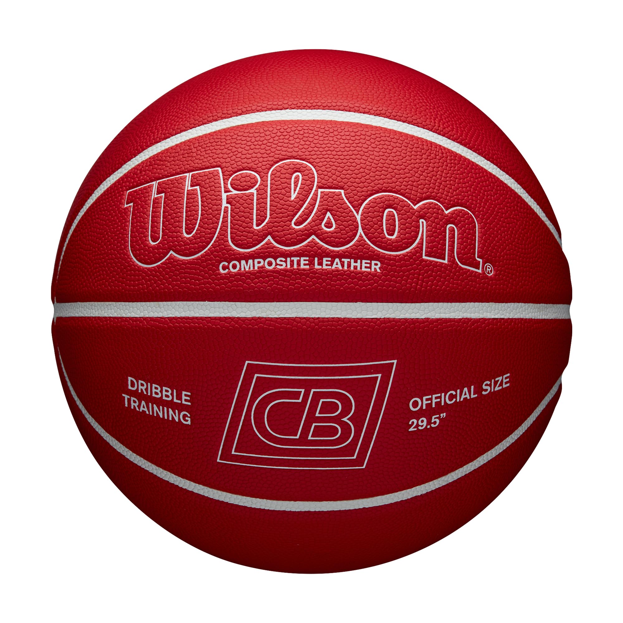 WILSON Chris Brickley Dribble Training Basketball - Size 7, Red