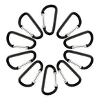 Swatom Aluminum Carabiner Clip 2.4 Carabiners Keychain Snap Hook Keyring(10 Pcs)