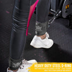 Body Reapers Gym Ankle Strap For Cable Machine, Adjustable Ankle Straps For Working Out, Neoprene Padded For Glute Kickbacks & L