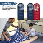 Kingcamp 45F Kids Sleeping Bag, Lightweight Waterproof & Compact Flannel Sleeping Bags Cold Weather & Warm Youth Essentials Gear