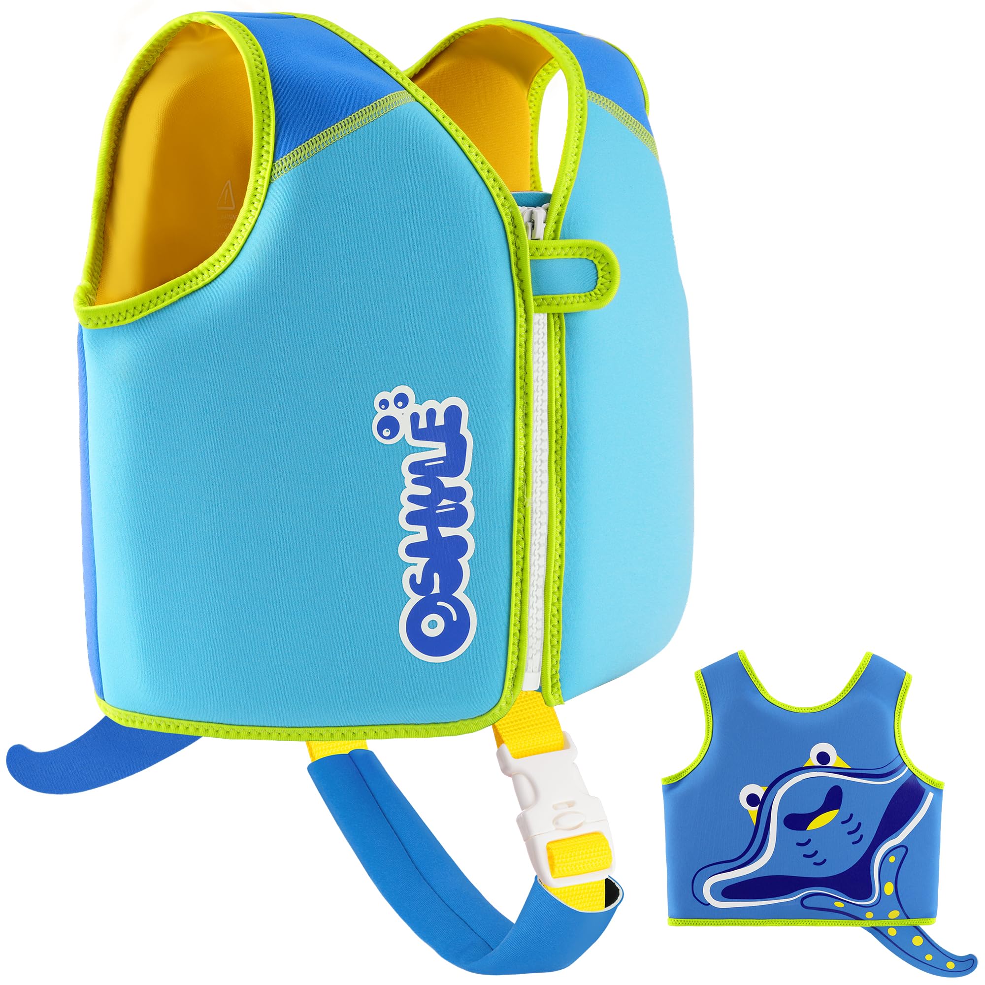 Oshyle Children'S Girls Boys Swimming Vest For Toddlers With Adjustable Safety Straps Age 1-9 (Rays, S(1-3))