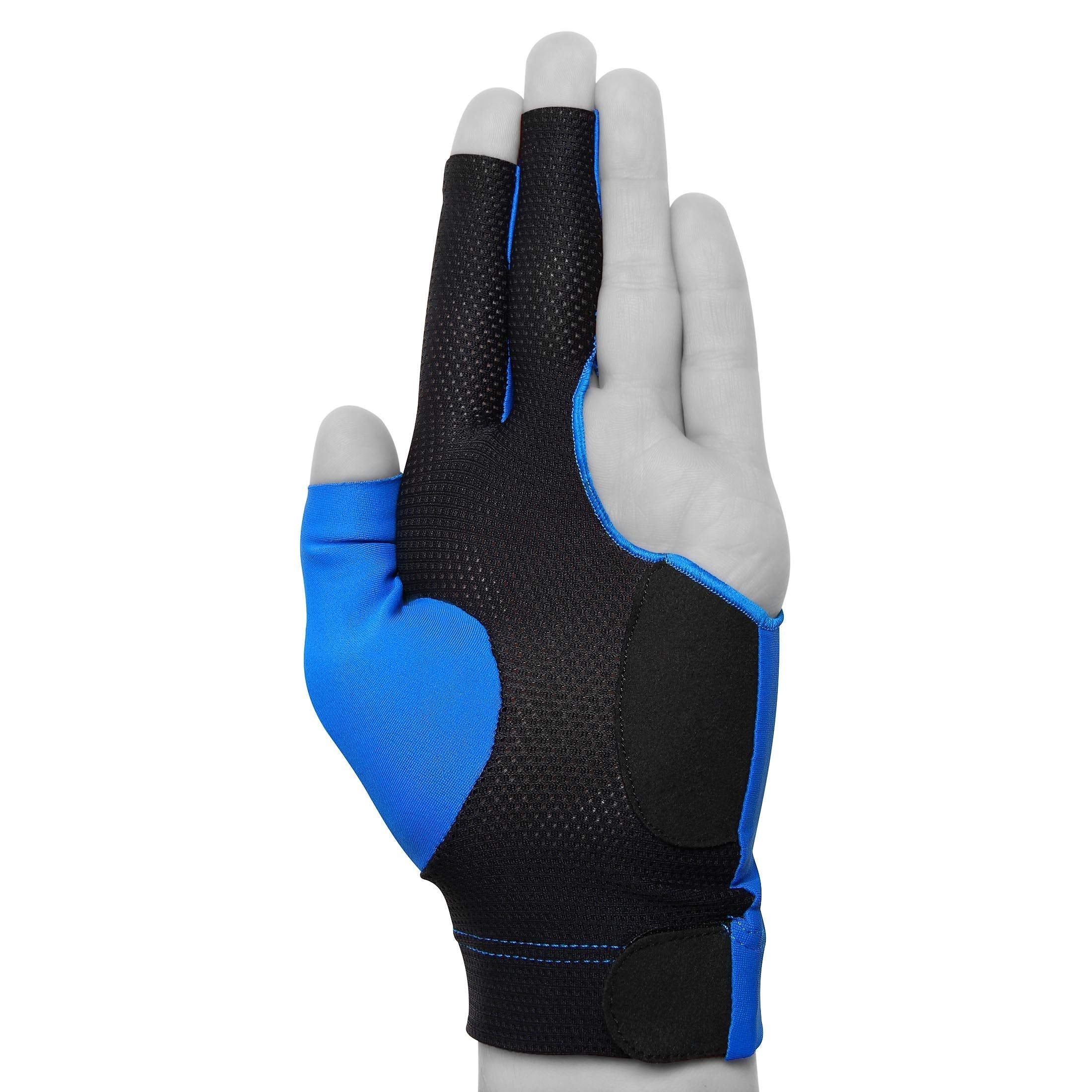 Kamui Billiard Glove Quickdry, For Left Hand, Blue (L)