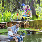 Milerong Kids Fishing Rod, Kids Fishing Pole Portable Telescopic Fishing Rod And Reel Combo Kit For Boys, Girls, Youth - With Sp