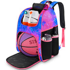 MATEIN Basketball Bag, Sturdy Soccer Bag with Ball Holder & Shoe Compartment, Large Basketball Backpack for Training Equipment,