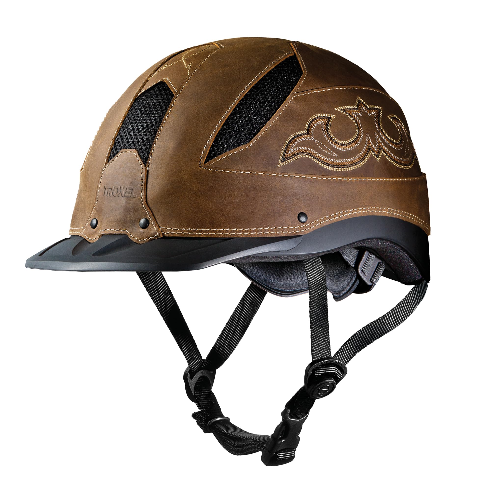 Troxel Cheyenne Rugged Horse Riding Helmet, Low-Profile, Self-Adjustable Design, Safety Horseback Riding Gear, Large (7-1/4 - 7-