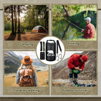 Foilswirl 1 Set Bear Food Bag For Camping Ultralight Food Hanging System Includes Waterproof Bear Bag, Nylon Ropes, Hooks For Ca