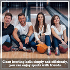 Patelai 3 Pcs Bowling Ball Shammy Towel Dual Sides Leather Bowling Towel Bowling Ball Towel Bowling Accessories Cleaning Pad For