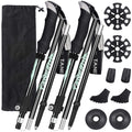 Esup Trekking Poles Collapsible For Hiking Aluminum Alloy 7075 Hiking Poles 2Pc Pack Adjustable Quick Lock For Hiking, Camping,