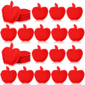 Foilswirl 24 Pcs Apple Shaped Bean Bags for Tossing, Red Apple Cornhole Bags Toss Mini Nylon Filled Dual Sided for Outdoor Famil
