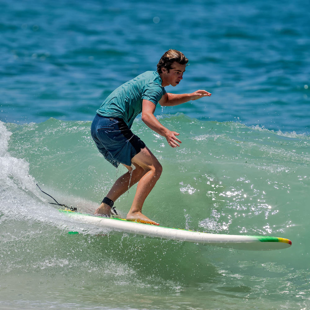WAVESTORM Classic Soft Top Foam 8ft Surfboard (Rasta