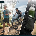 Soft Flask - 8.5 oz (250 ml) - Shrink As You Drink Pocket Soft Water Bottle for Hydration Pack/Running Vest - Folding Water Bott